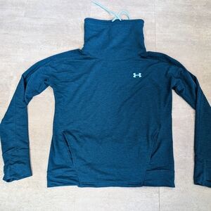 Under Armour Women’s Athletic High Collar Blue Sweatshirt Small